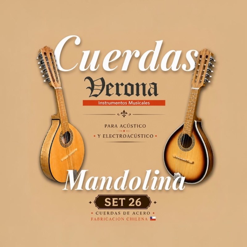 Encordado 12 Cuerdas Mandolina Verona
