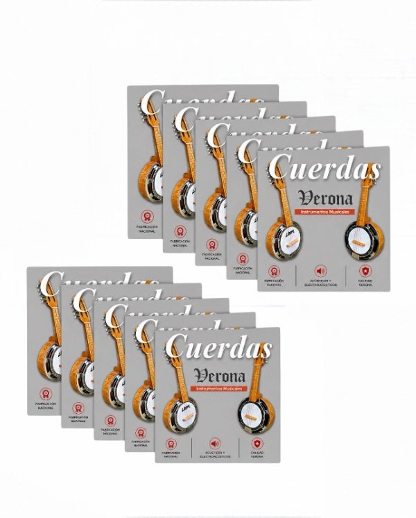 Pack 10 Cuerdas Segundas Sueltas Banjo