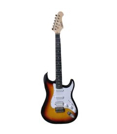 Guitarra eléctrica tipo Stratocaster sunburst, 2 cápsulas simples y 1 doble EGS112-SB