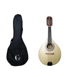 Mandolina GCR acústica 10 cuerdas con funda M-10