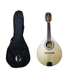 Mandolina GCR acústica 8 cuerdas con funda M-8