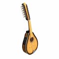 Mandolina 12 cuerdas electroacústica Verona Perita Sunburst, vista lateral con cápsula Joyo
