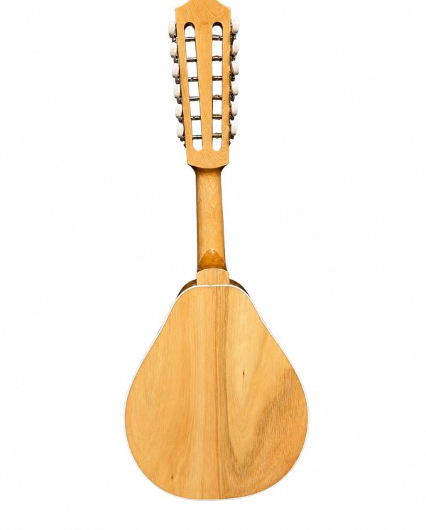 mandolina-12-cuerdas-acustica-verona-perita-trasera Mandolina 12 cuerdas acústica Verona Perita natural, fondo de raulí