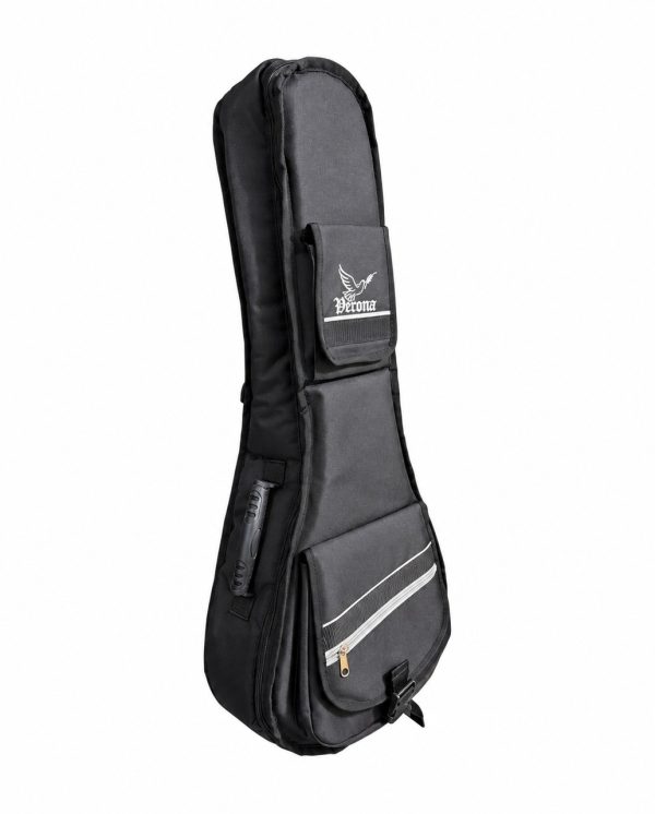 catalogo_231143 Funda para mandolina y banjo negra con gris tipo mochila con correas acolchadas