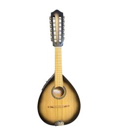 Mandolina 12 cuerdas Verona Electroacústica Sunburst Café – vista lateral