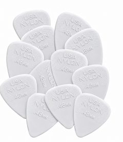 Uñetas Dunlop Nylon 0.48 mm, pack de 12 para mandolina y banjo