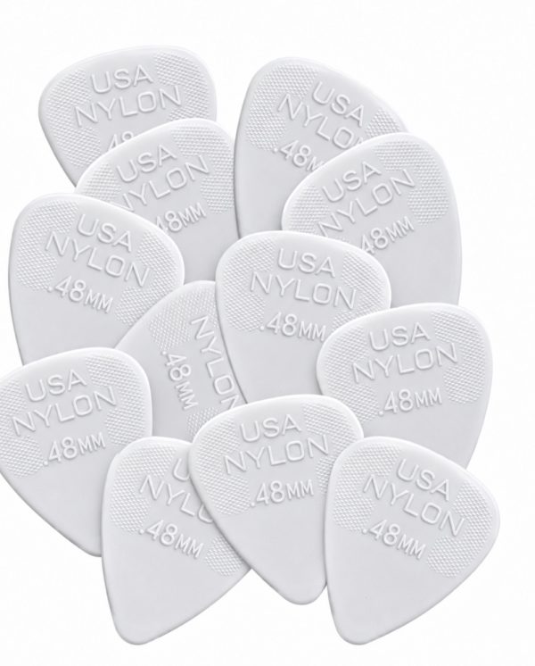 Uñetas Dunlop Nylon 0.48 mm, pack de 12 para mandolina y banjo